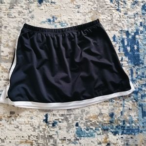Black and White Athletic Skort